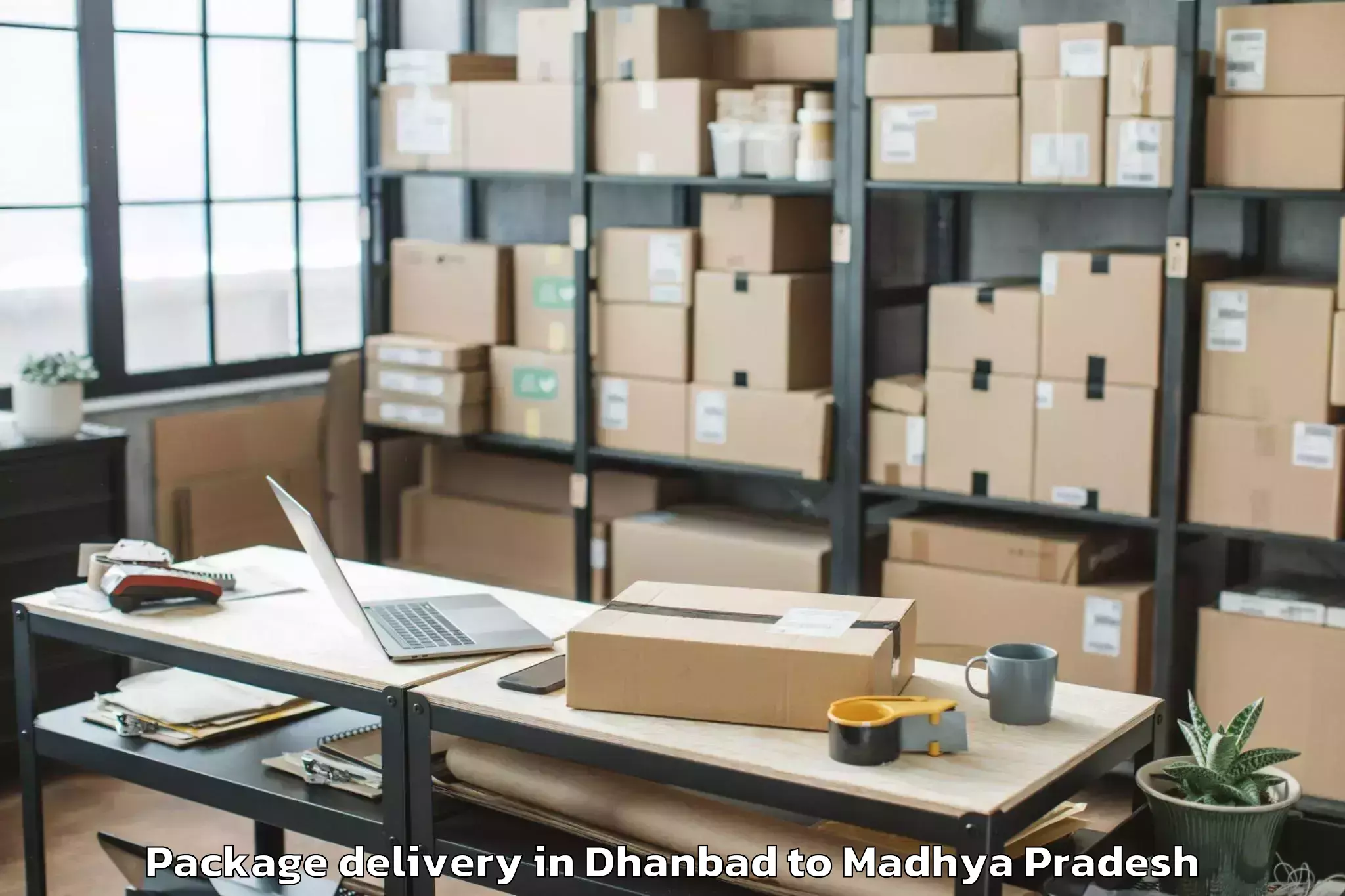 Book Your Dhanbad to Mauganj Package Delivery Today